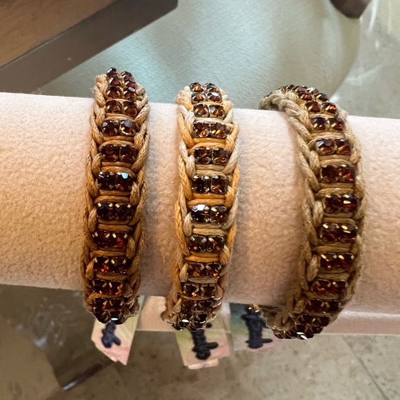 Rose Gonzales silk tied bracelets. - Picture 1 of 3